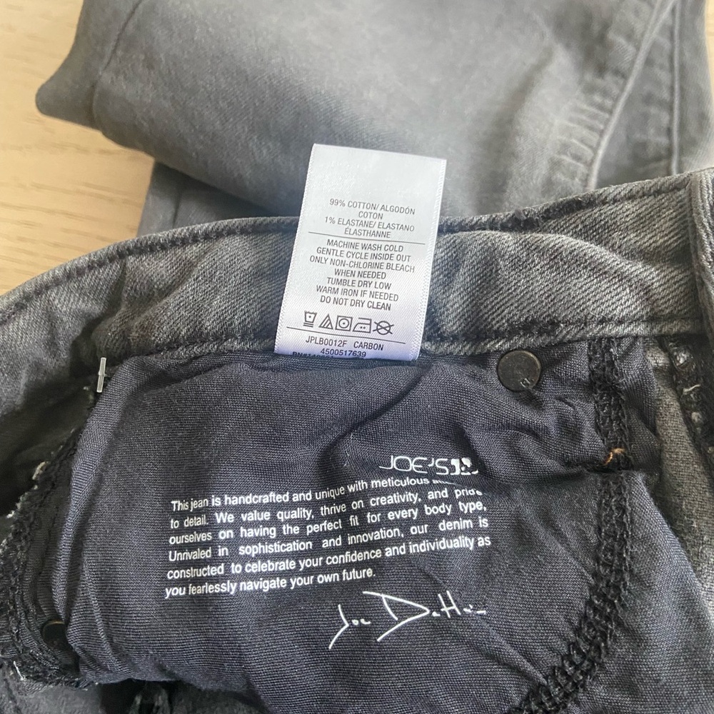 JOE’s JEANS High-waisted Straight Leg Jeans Size 27 Faded Black Wash Classic EUC - Picture 7 of 11